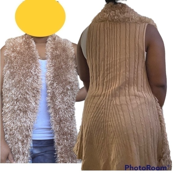 Great northwest indigo faux fur vest - Picture 4 of 9